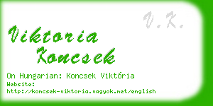 viktoria koncsek business card